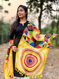 Abstract : Hand Painted Pure Silk Stole