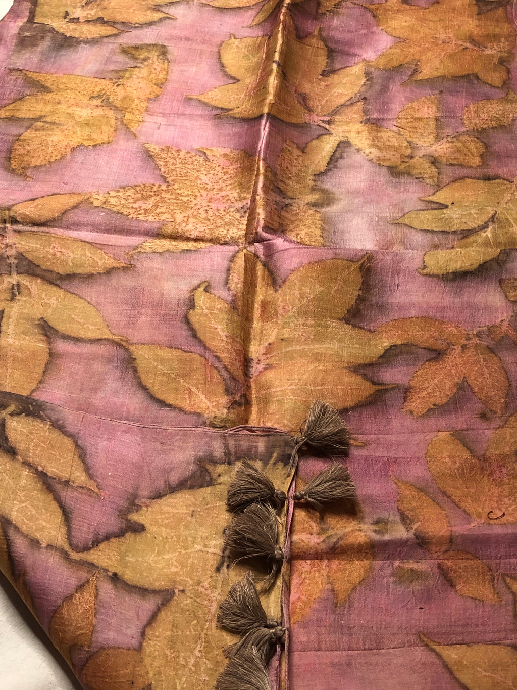 Autumn Whisper: Hand Eco Printed Stole