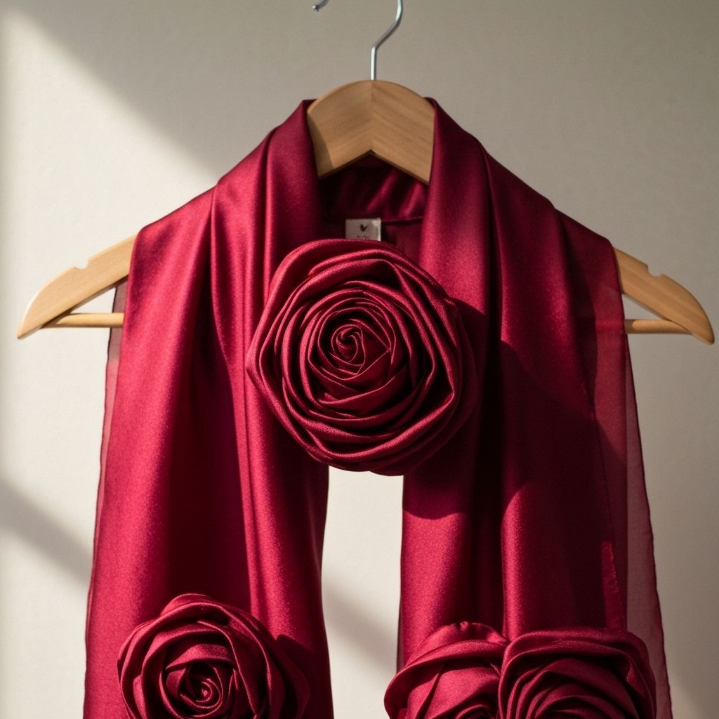 Silk Stole — Rose image